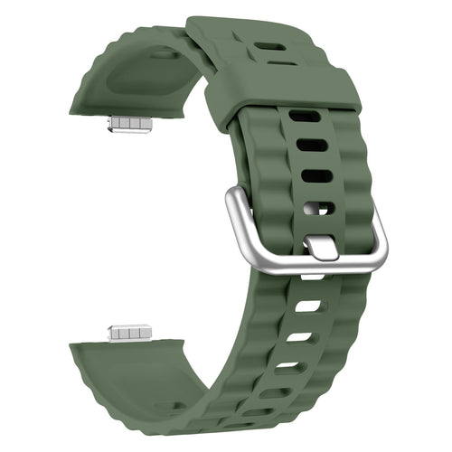 Correa silicona Classic Huawei Watch Fit 4 (verde oscuro)