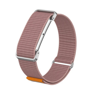 Nylon Strap with Frame, light plum, without a watch, 3/4 front view