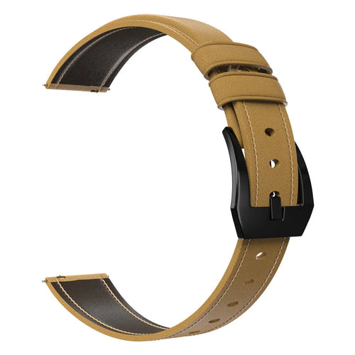 Amazfit Bip 3 (Pro) Leather Strap (Beige)