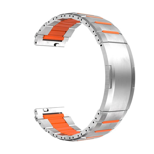 Correa acero híbrido 'One Push' Oppo Watch X (titanio/naranja)