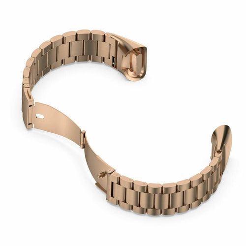 Steel Strap, rose gold, without a watch, 3/4 front view