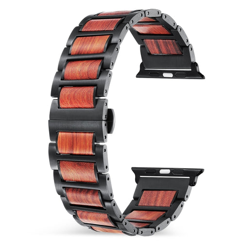 apple-watch-stalen-houten-bandje-zwart-2