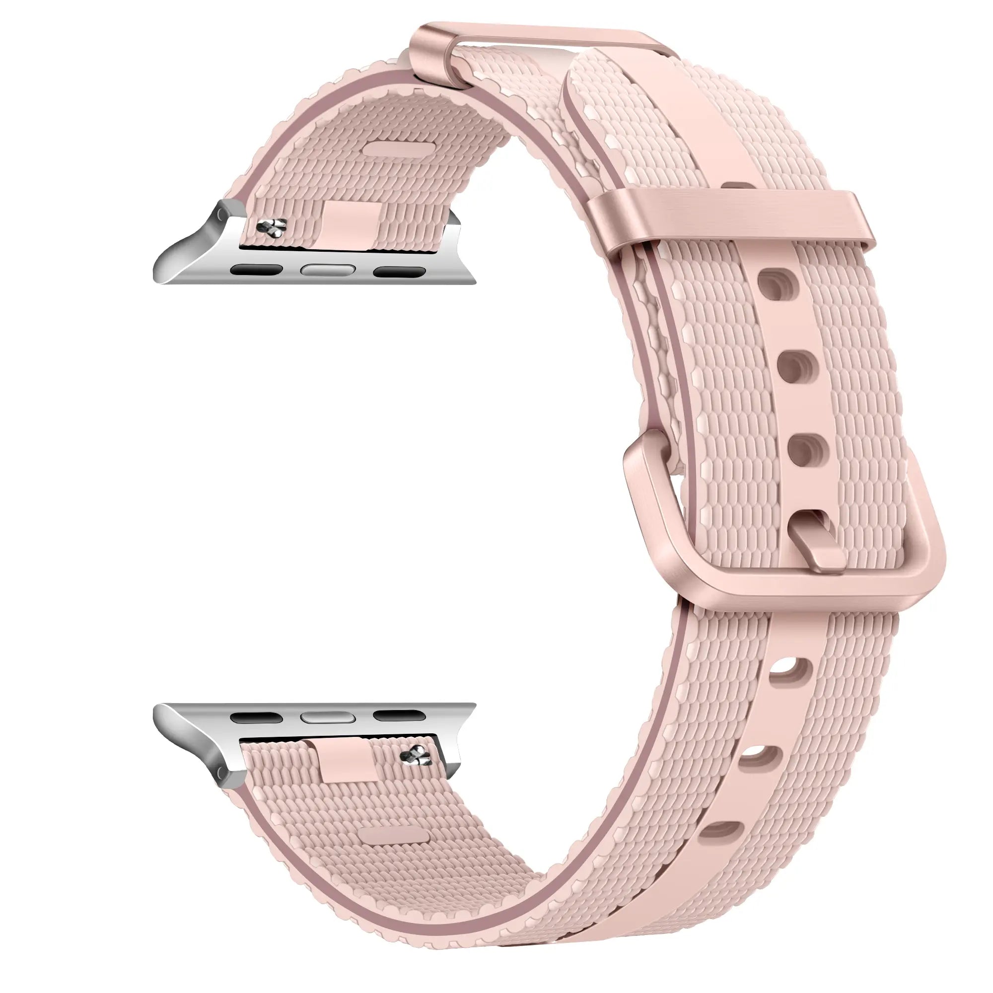 Correa activa silicona Apple Watch (rosa claro)