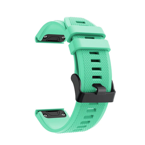 Silicone Strap, aqua, without a watch, 3/4 front view