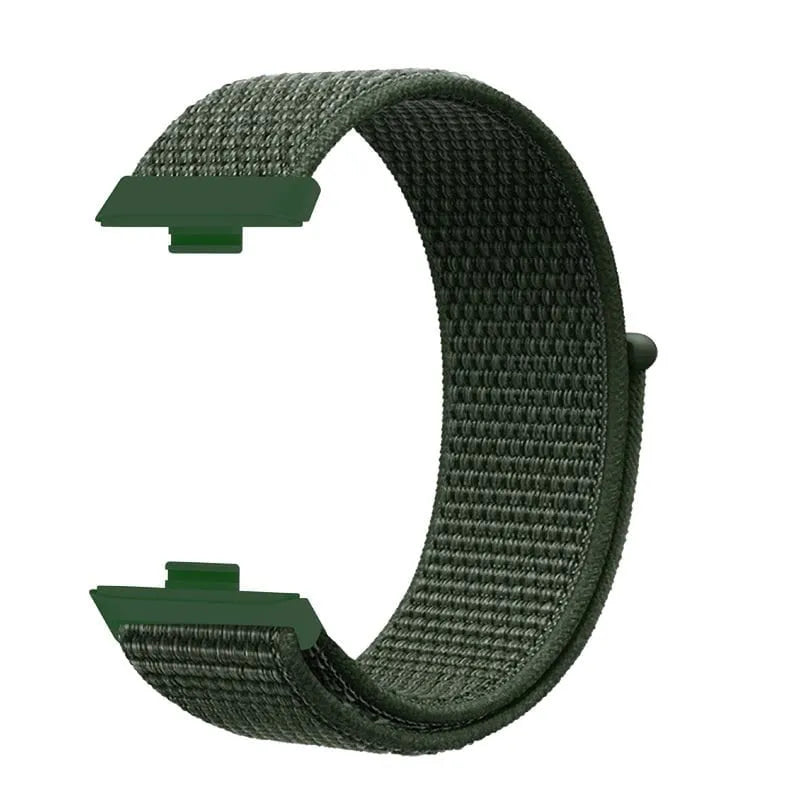 Nylon Strap, dark green, without a watch, 3/4 front view