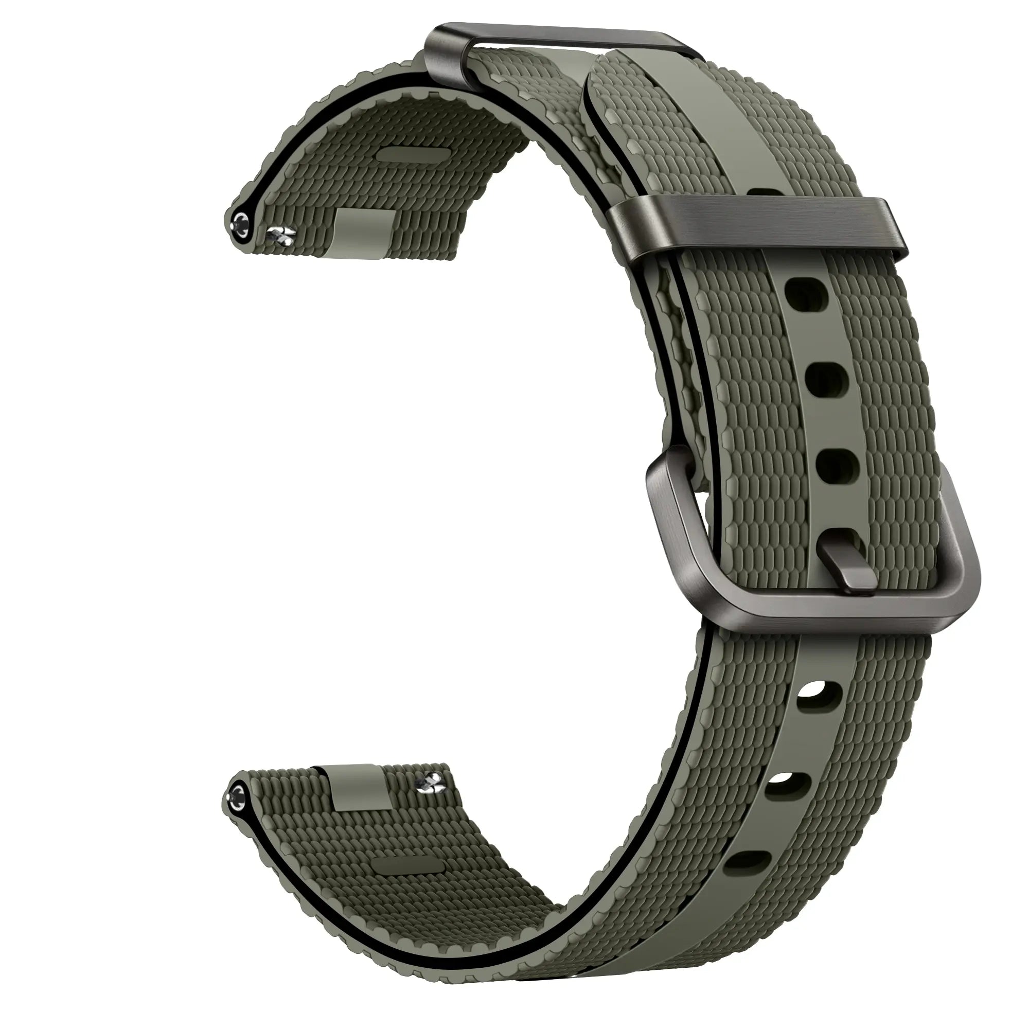 Polar Ignite Silicone Active Strap (Army Green)
