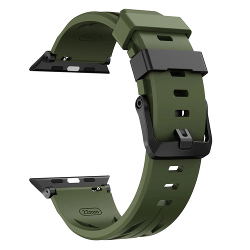 Apple Watch Race Silicone Strap (Army Green)