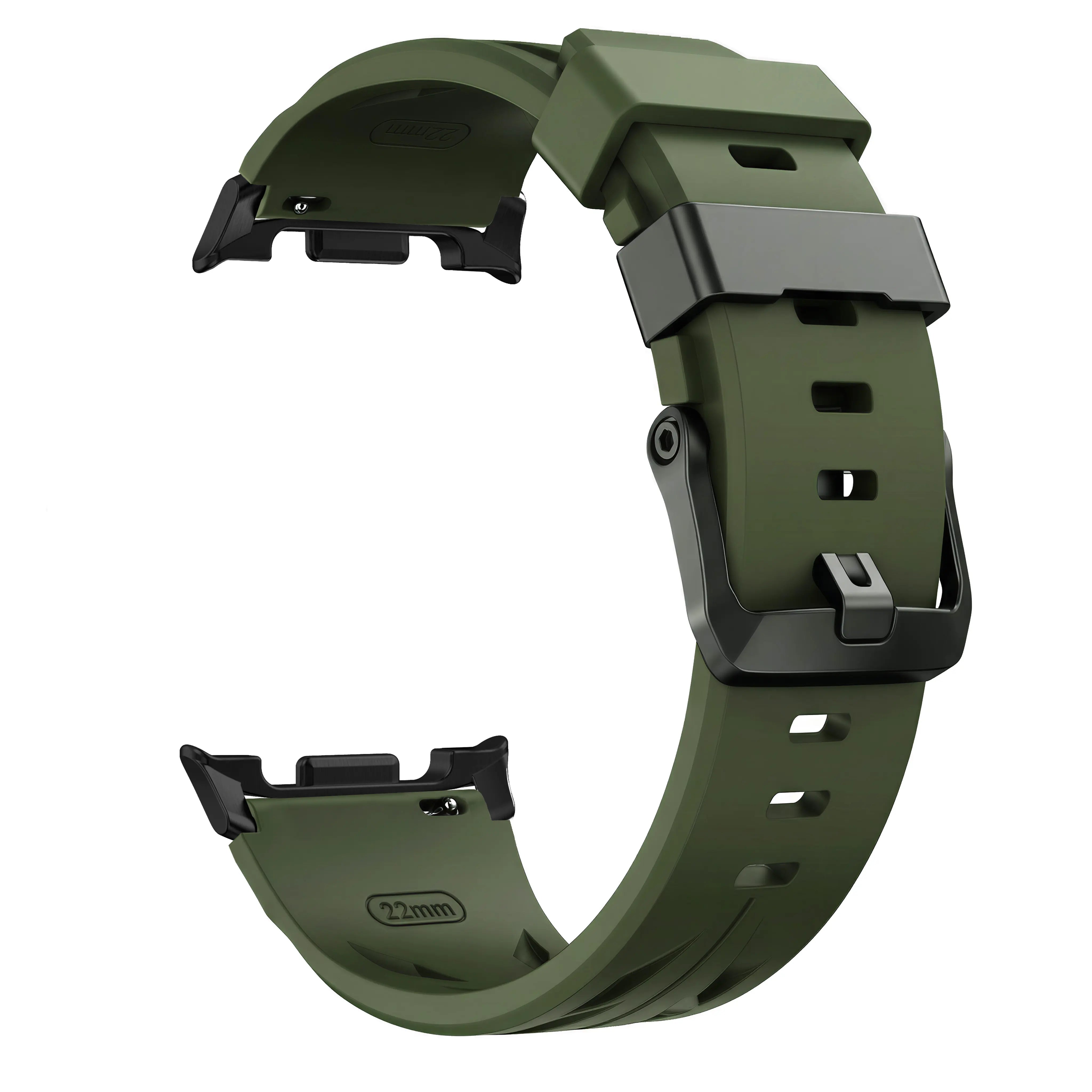 Correa silicona race Samsung Galaxy Watch 9 - 44mm (verde militar)
