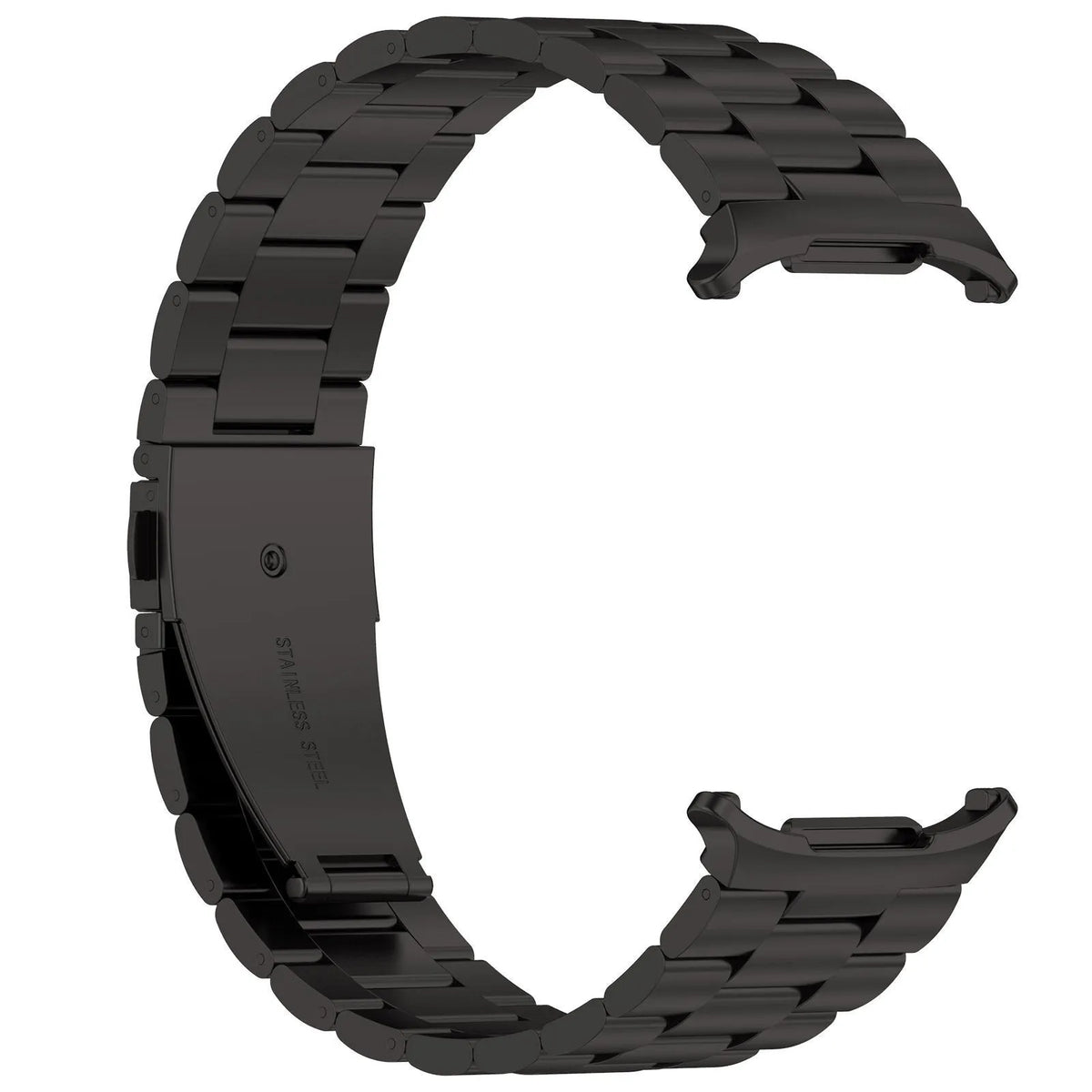 Steel Strap, black, without a watch, 3/4 front view