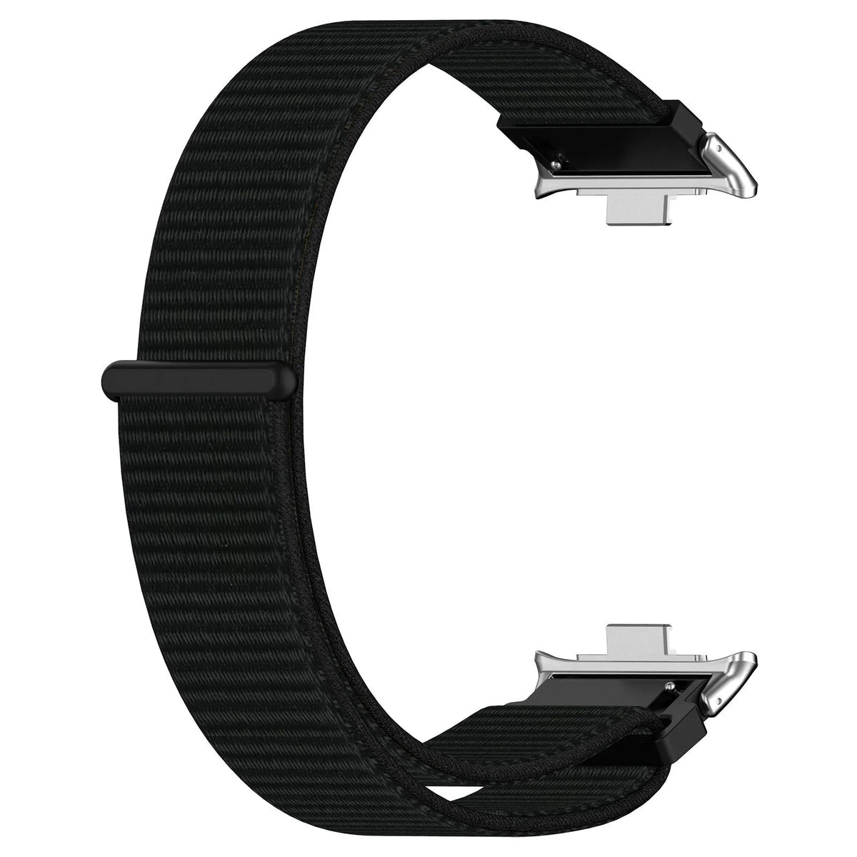 Nylon Strap, black, without a watch, 3/4 front view