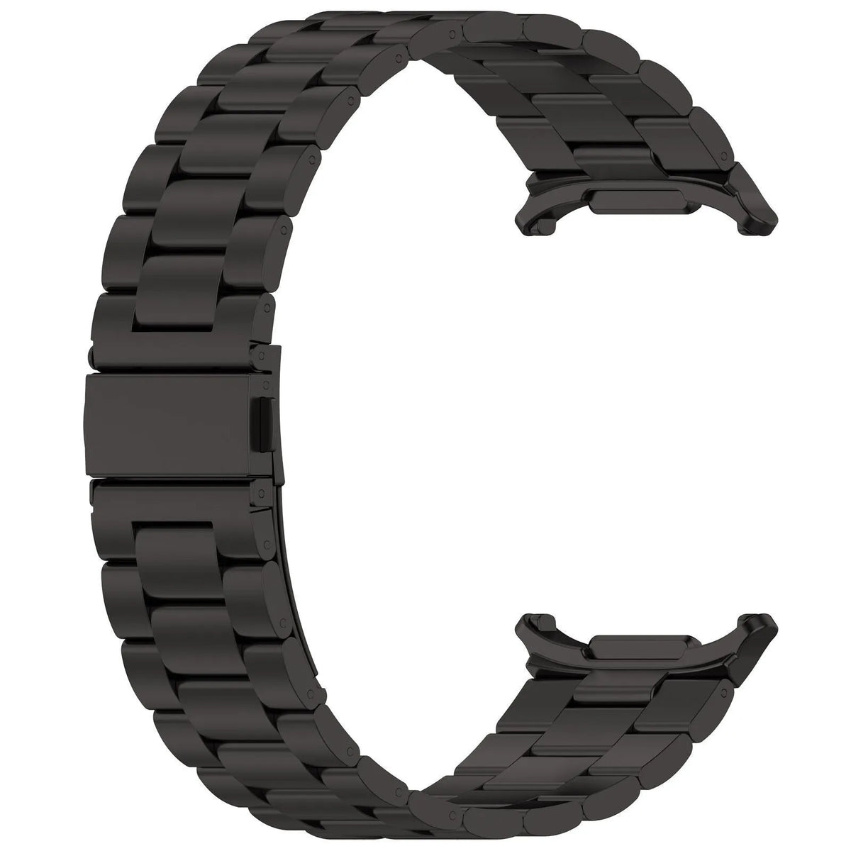 Steel Strap, black, without a watch, 3/4 front view