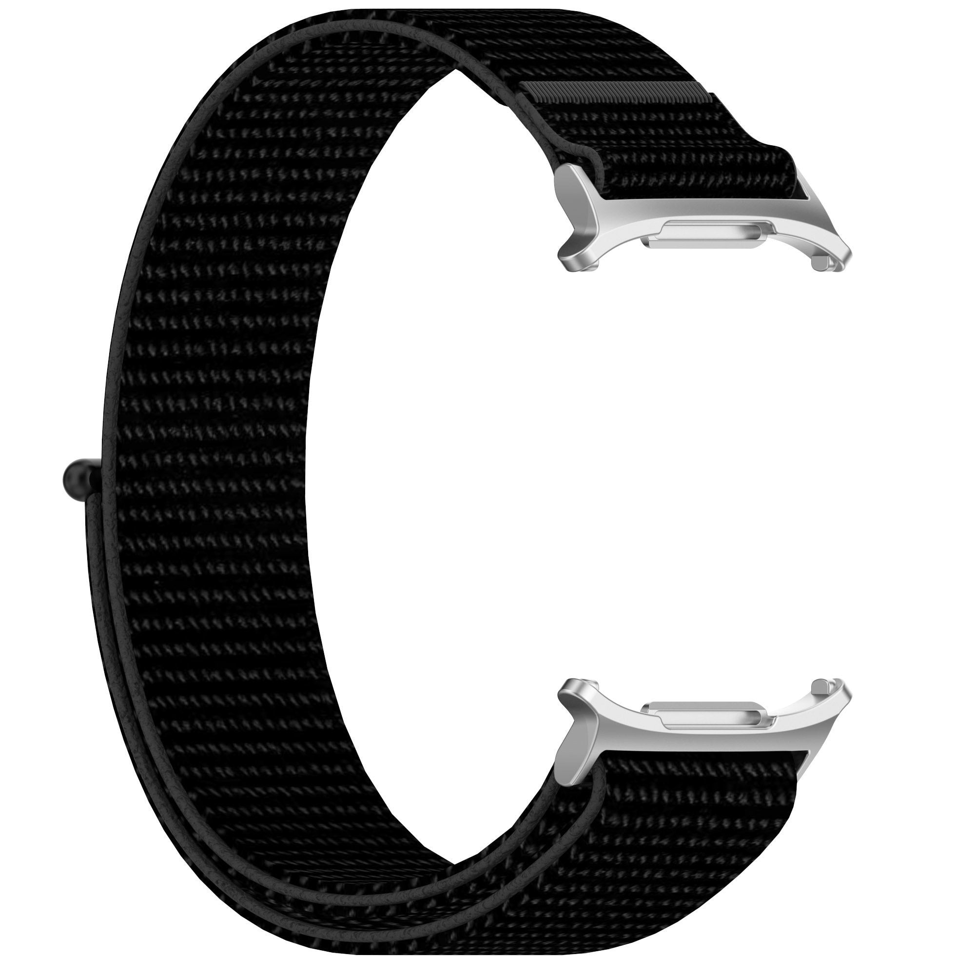 Nylon Strap, black, without a watch, 3/4 front view