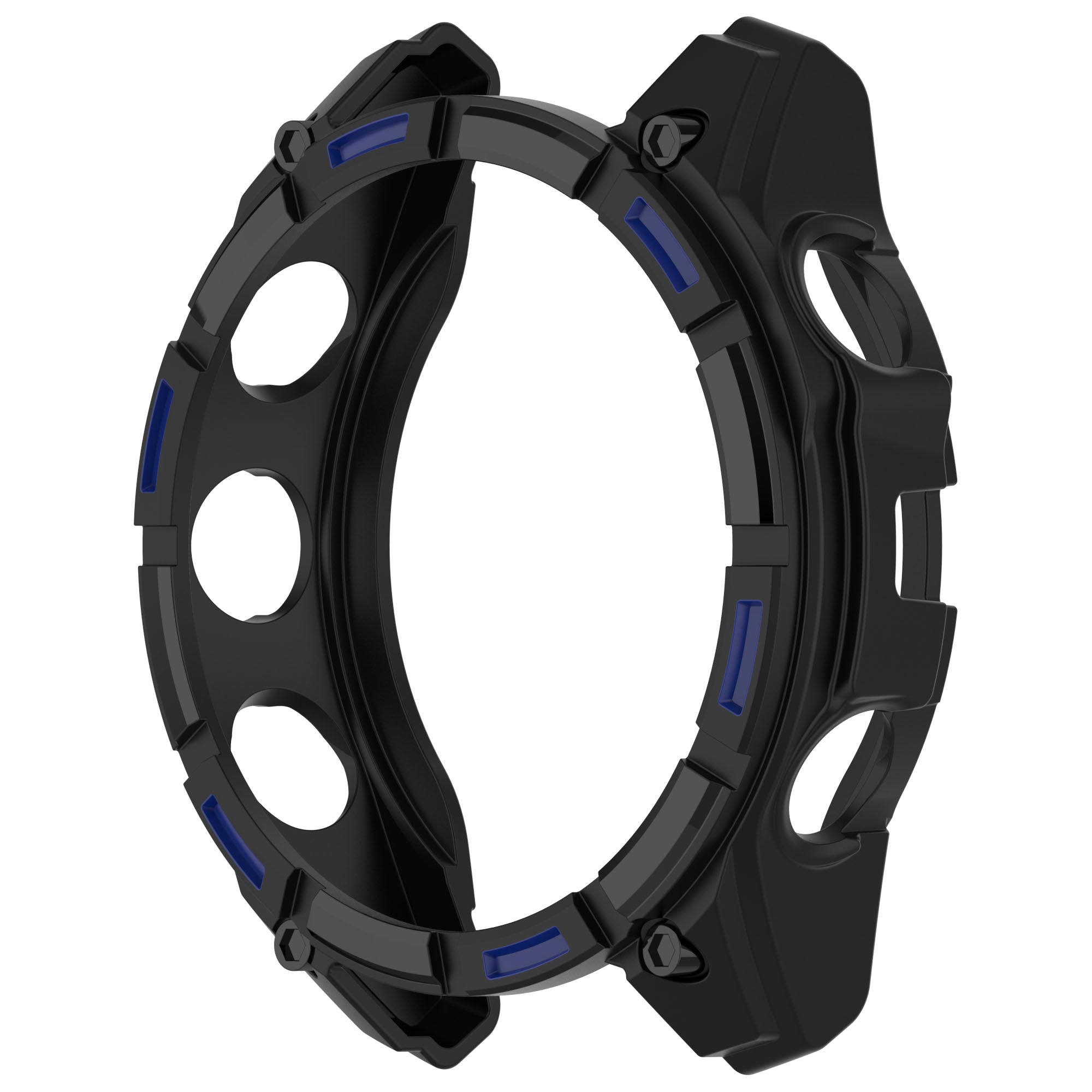Funda resistente TPU Garmin Quatix 8 - 47mm (negro/azul)