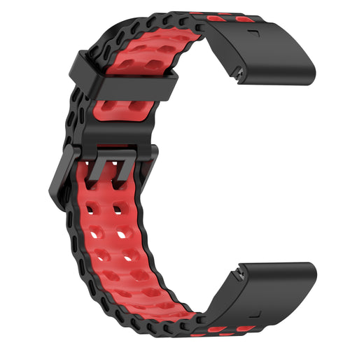 Garmin Descent Mk2(i) Wave Sport Strap (Black/Red)