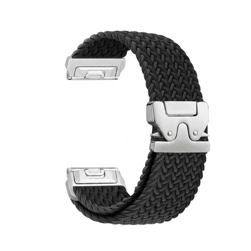 Correa trenzada con hebilla-P Garmin Fenix 8 Pro - 47mm (negro con plata)