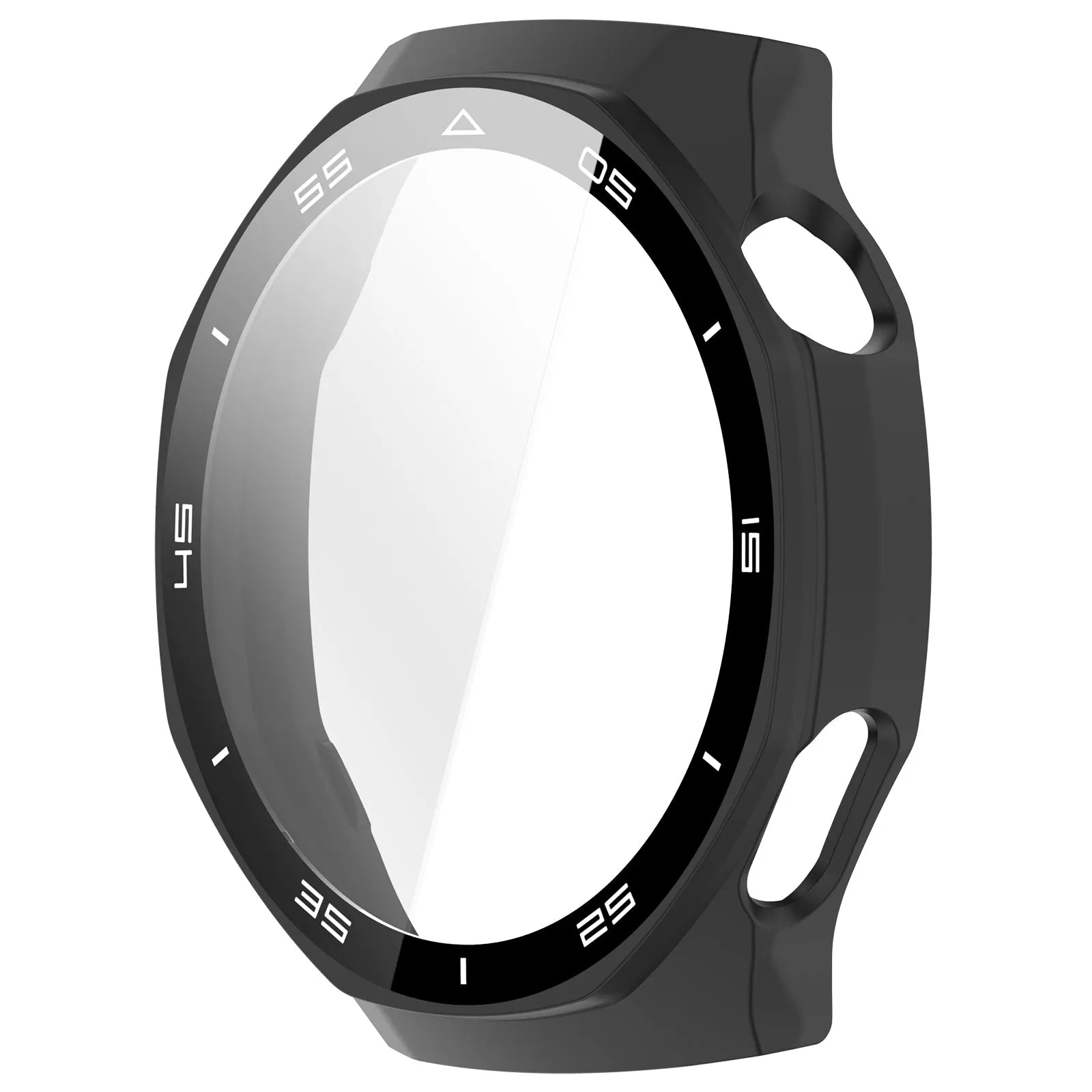 Funda dura con vidrio Huawei Watch GT 6 Pro (negro)