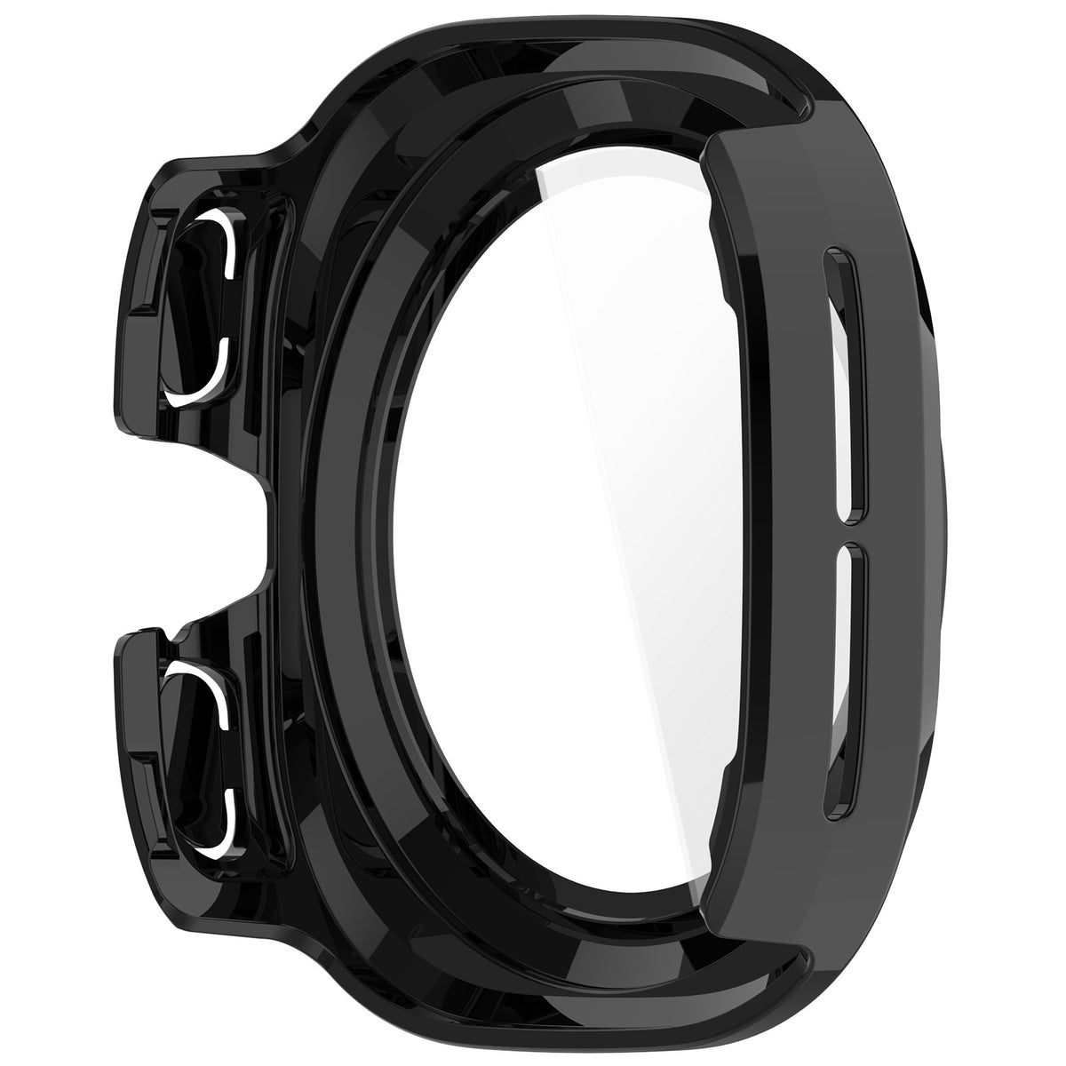 Funda rígida con cristal para Samsung Galaxy Watch Ultra 2 (negra)