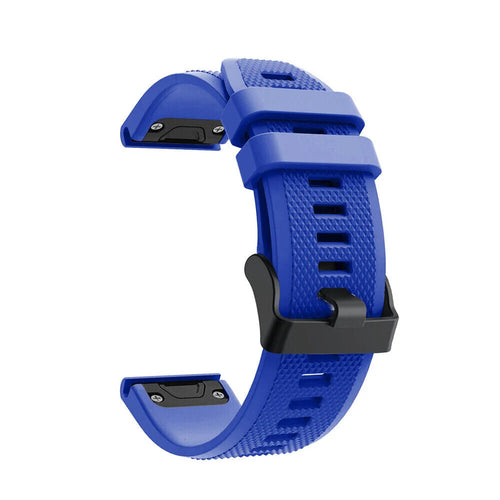 Silicone Strap, blue, without a watch, 3/4 front view