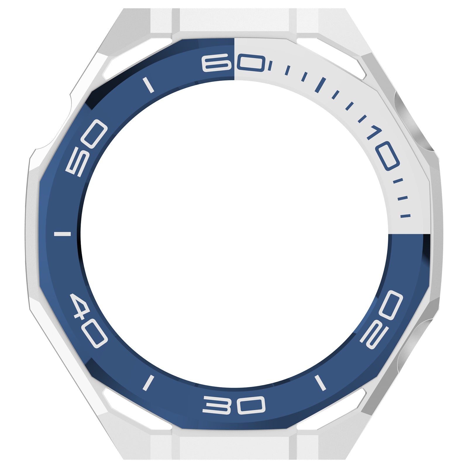 Funda PC con cristal Huawei Watch Ultimate 2 (blanco/azul)