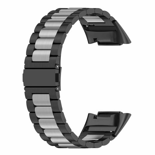 Steel Strap, black/silver, without a watch, 3/4 front view
