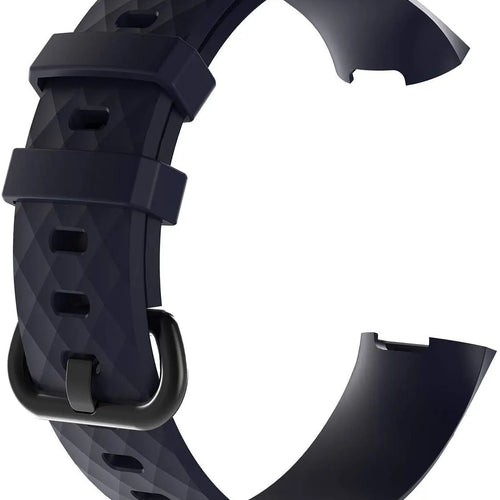 Silicone Strap, dark blue, without a watch, 3/4 front view