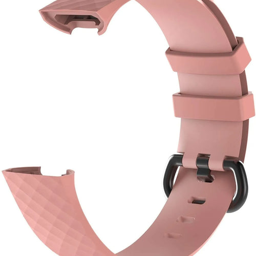 Silicone Strap, pink, without a watch, 3/4 front view
