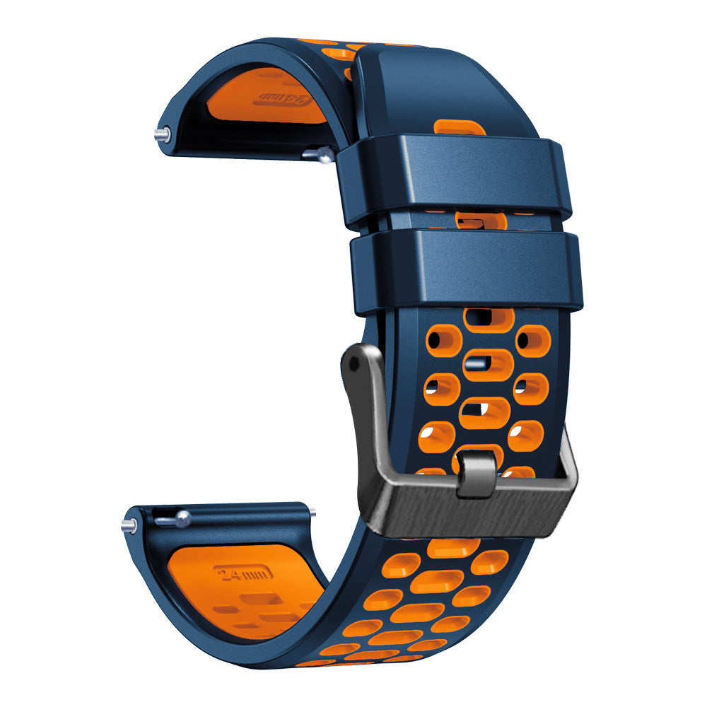 Correa deportiva con hebilla Coros Apex 4 - 46mm (azul/naranja)