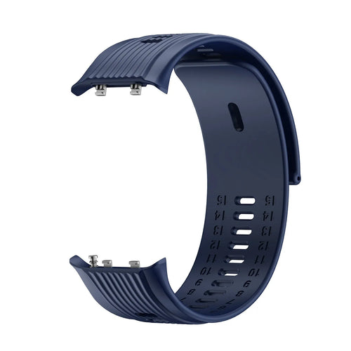 Silicone Strap, dark blue, without a watch, 3/4 front view