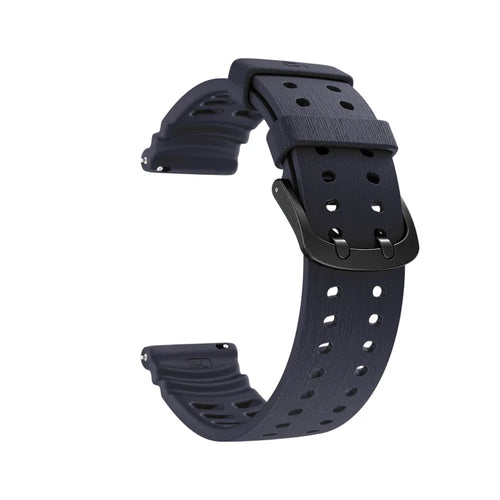 Polar Grit X2 Pro Silicone Grain Strap (Dark Blue)