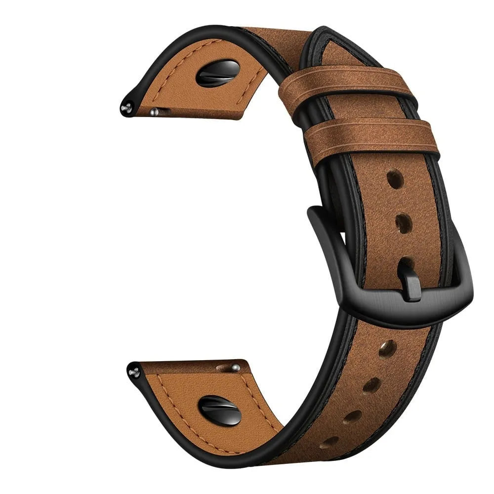Suunto Race (s) Cuero Correa con tornillo (donkerbruin)