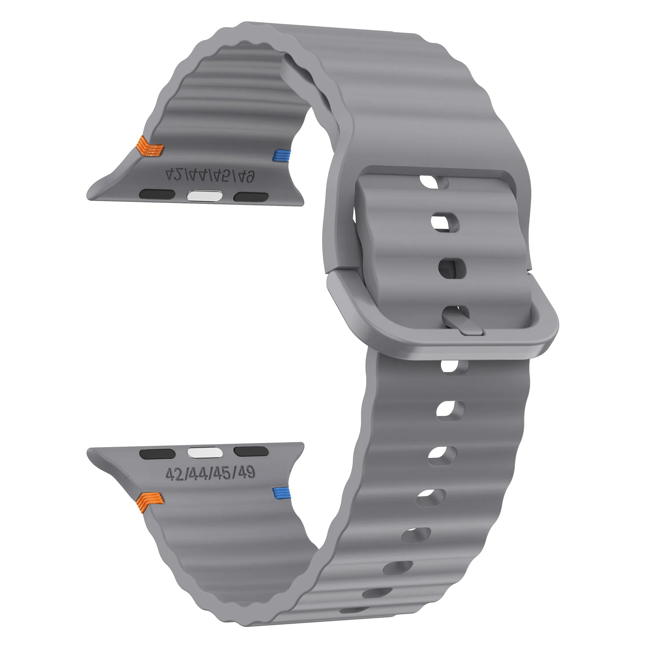 Correa silicona Wave Apple Watch (gris oscuro)