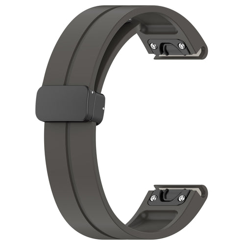 Garmin Descent MK1 D-Buckle Silicone Strap (Dark Grey)