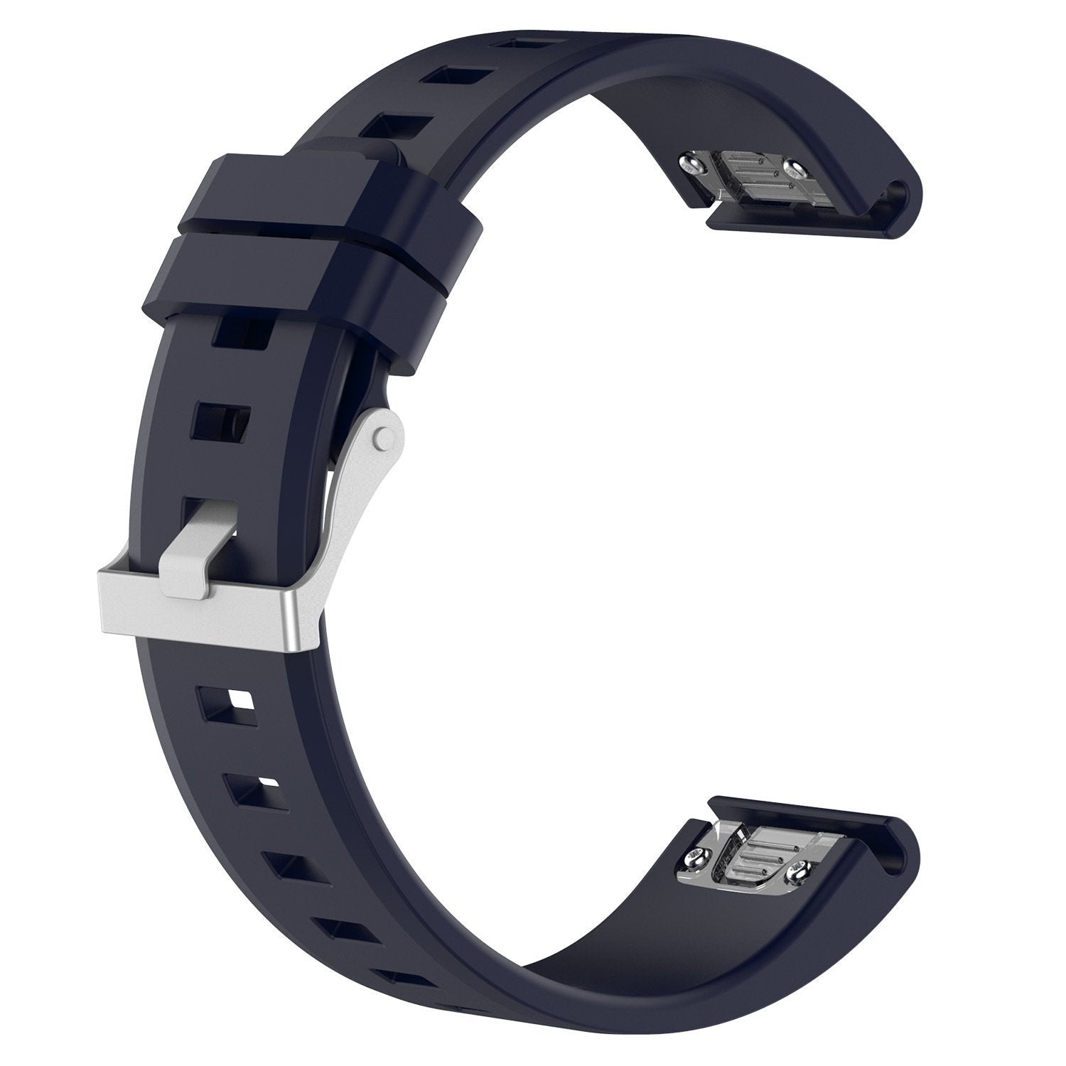 Garmin Quatix 8 Pro - 47mm Glossy Silicone Strap (Dark Blue)