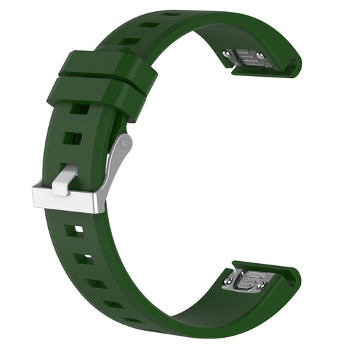 Garmin Instinct Glossy Silicone Strap (Army Green)
