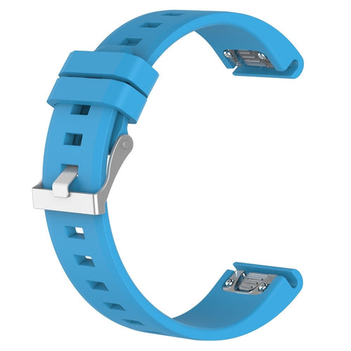 Garmin MARQ Glossy Silicone Strap (Light Blue)