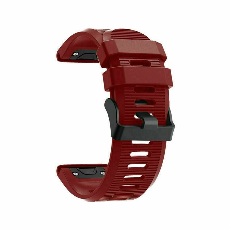 Silicone Strap, red, without a watch, 3/4 front view