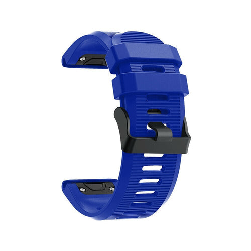 Silicone Strap, blue, without a watch, 3/4 front view