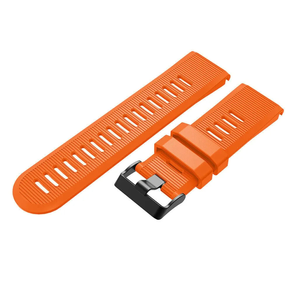Silicone Strap, orange, without a watch, 3/4 front view