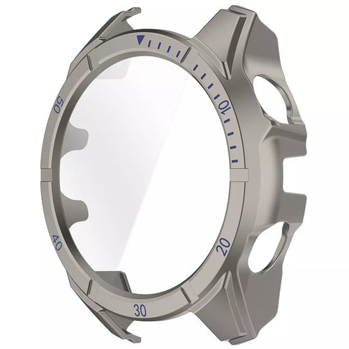 Funda rígida con vidrio Garmin Fenix 8 - 47mm SOLAR (titanio/azul)