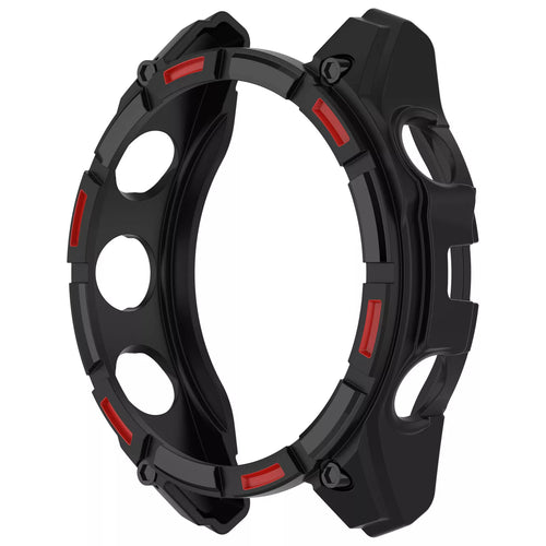 Funda TPU robusta Garmin Fenix 8 - 51mm SOLAR (negra/rojo)