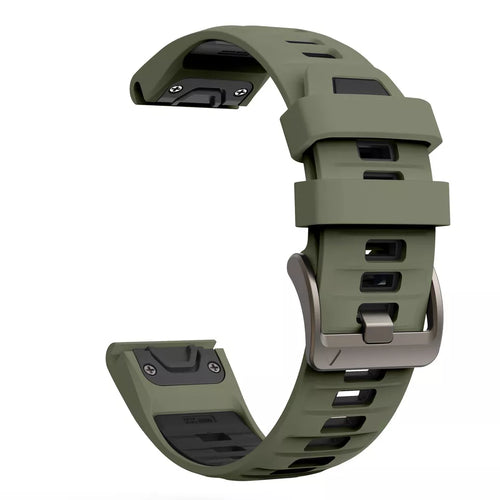 Correa deportiva con hebilla Garmin Fenix 8 Pro - 51mm (verde oliva/negro)