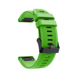 Silicone Strap, green, without a watch, 3/4 front view