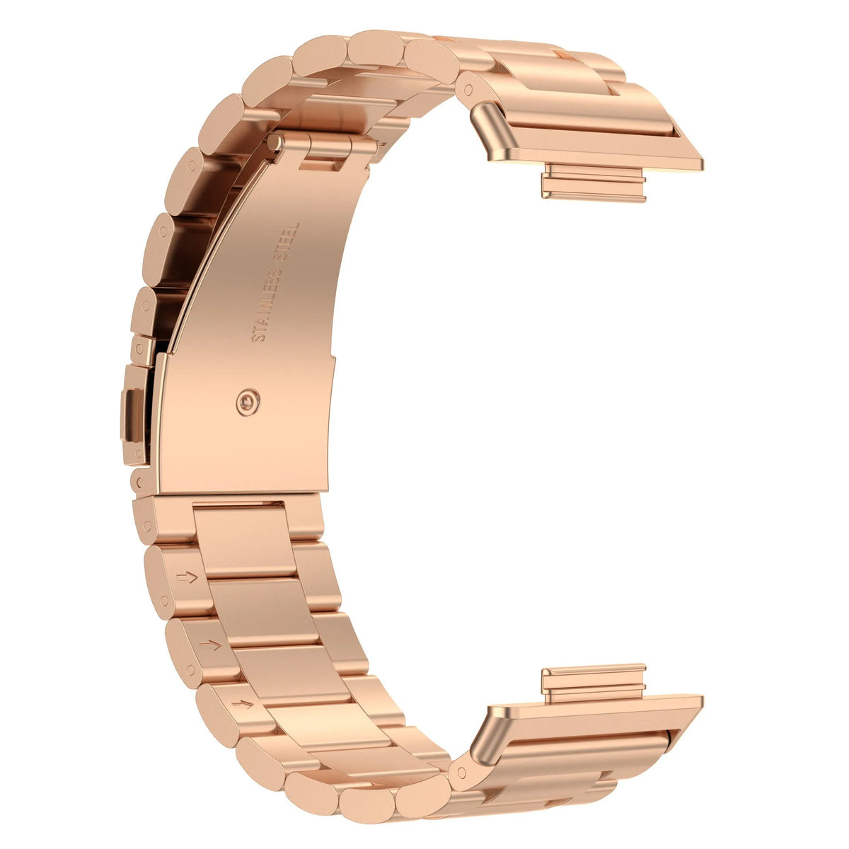 Steel Strap, rose gold, without a watch, 3/4 front view