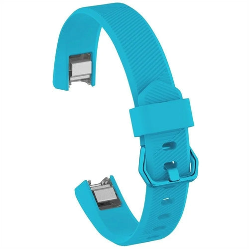 Silicone Strap, light blue, without a watch, 3/4 front view