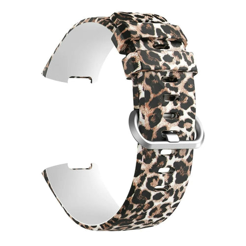 Silicone Leopard Strap, without a watch, 3/4 front view