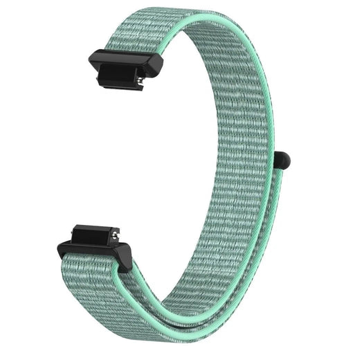 Nylon Strap, aqua, without a watch, 3/4 front view