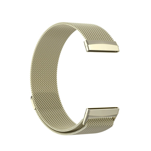 Milanese Strap, champagne, without a watch, 3/4 front view