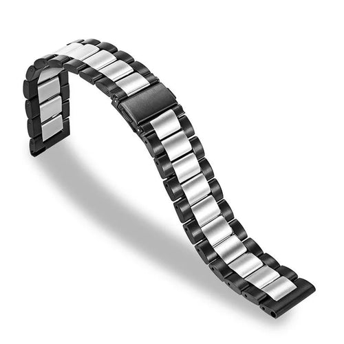 Steel Strap, black/silver, without a watch, 3/4 front view