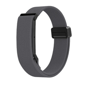 Nylon Strap with D-buckle, dark grey, without a watch, 3/4 front view