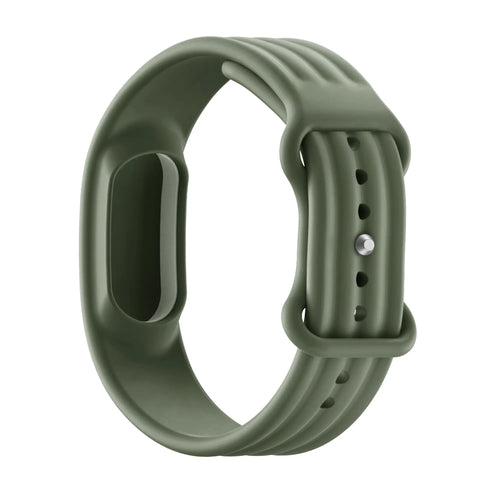 Silicone Strap 'Classic', army green, without a watch, 3/4 front view